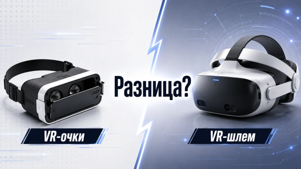 Главные отличия очков виртуальной реальности от vr шлема