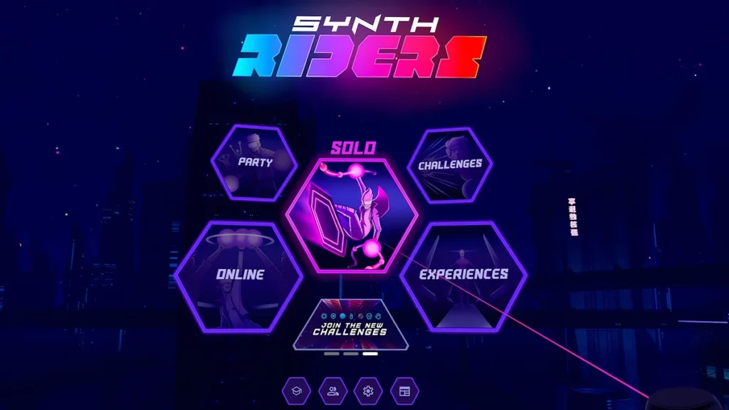 Обновление пользовательского интерфейса Synth Riders делает игру удобнее.