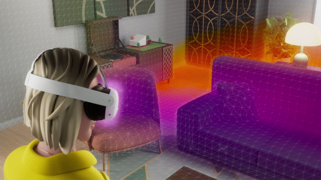 Quest с автоматической 3D-сеткой комнаты.