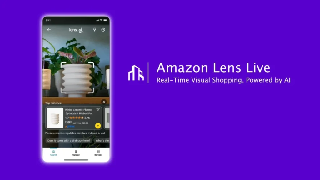 Amazon запускает Lens Live для покупок с ИИ в реальном времени