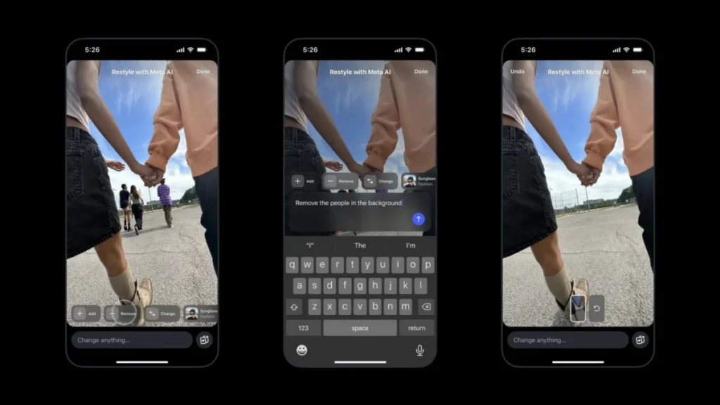 Инструменты Meta AI теперь встроены в истории Instagram