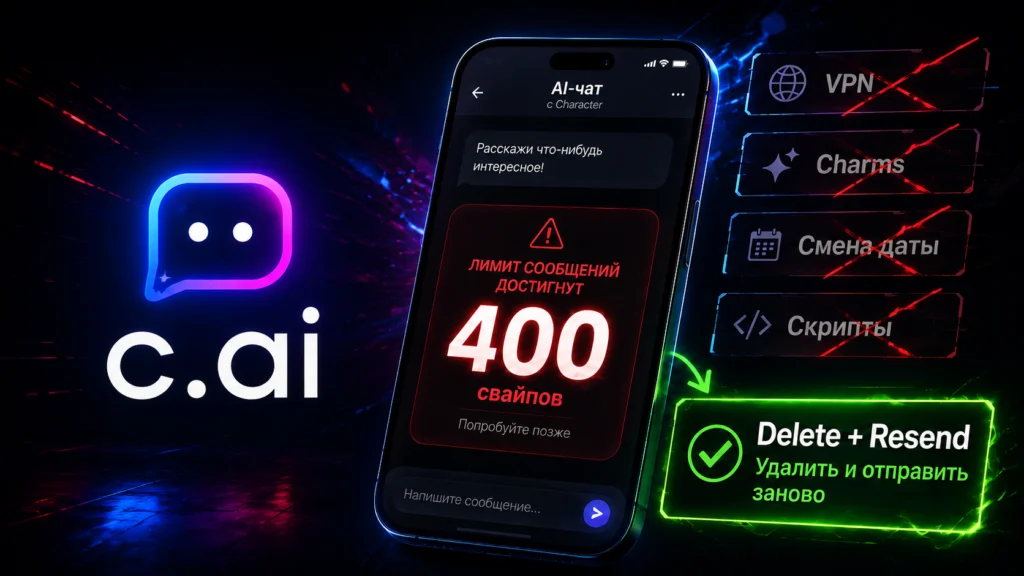 Я проверил все способы как обойти лимиты Character.AI — работает только один