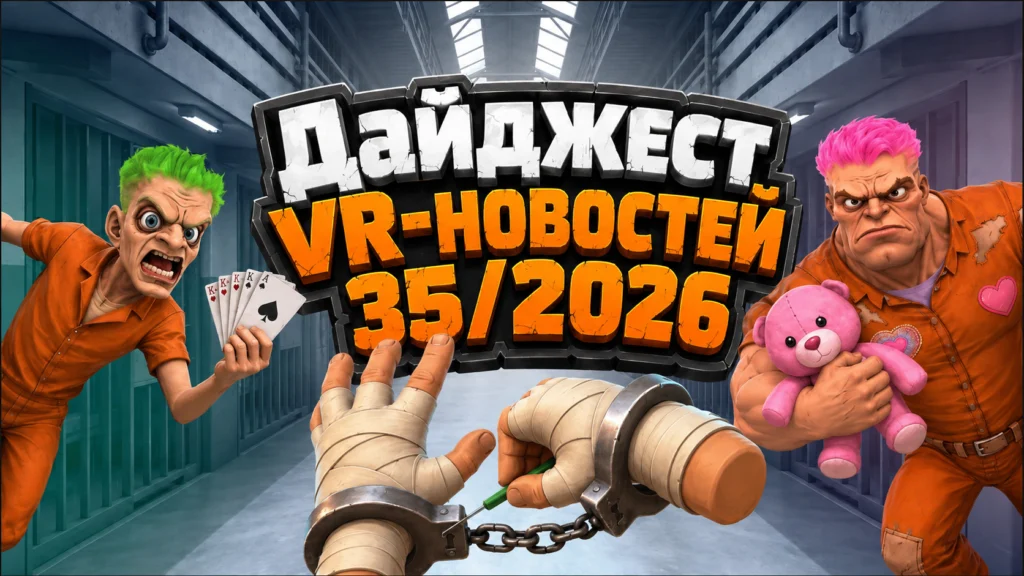 VR-новости 35/2026: ложка против решётки — Bad Inmate готовит самый нелепый побег в VR