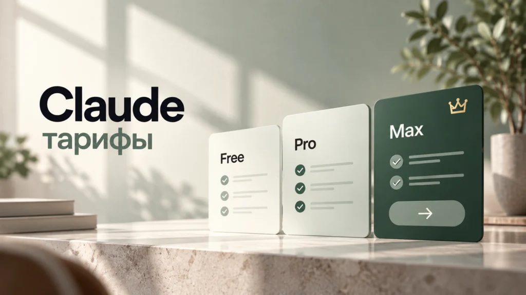Тарифы Claude Free, Pro и Max — цены и лимиты в 2026 году