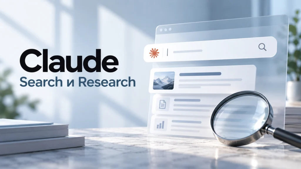 Поиск в интернете и Research в Claude — как работают режимы