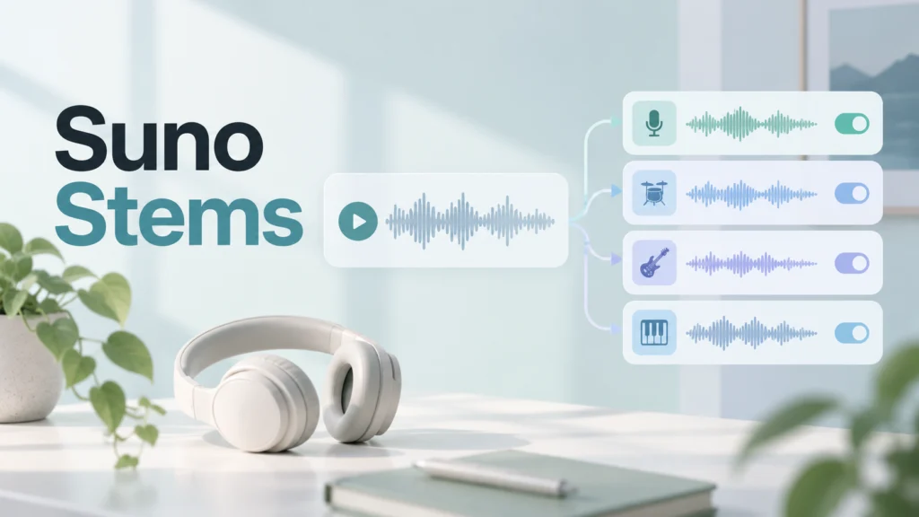 Suno Stems — разделение песни на вокал и инструменты