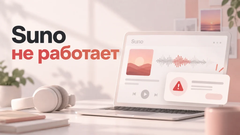 Suno не работает — ошибка генерации музыки