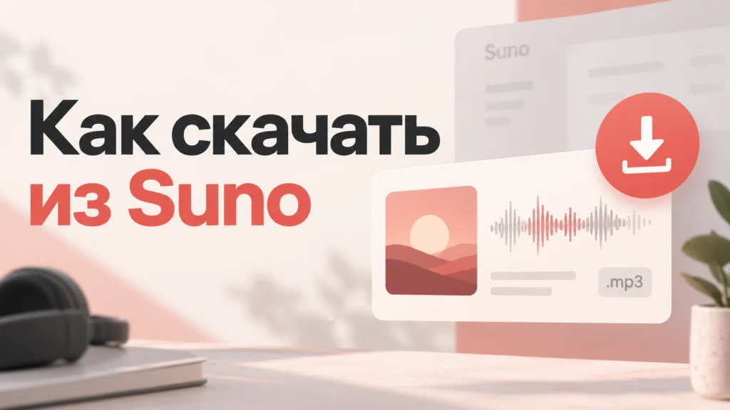Как скачать песню из Suno — экспорт аудиофайла