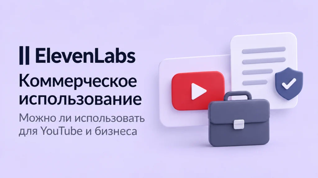 Коммерческое использование ElevenLabs для YouTube и бизнеса