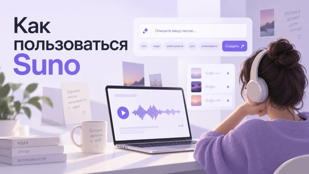 Как пользоваться Suno — создание песни в генераторе музыки