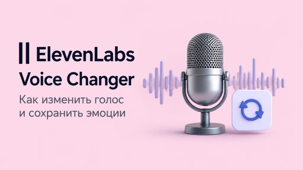 ElevenLabs Voice Changer — изменение голоса с сохранением эмоций