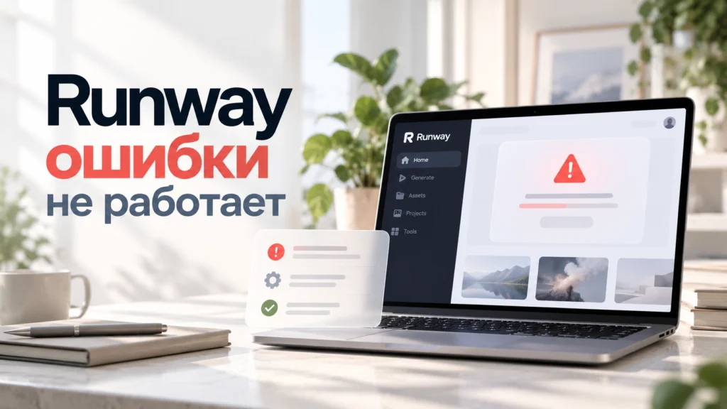 Runway не работает — ошибки генерации и зависшие видео