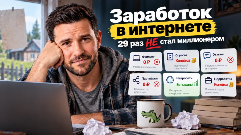 Заработок в интернете, или как я 29 раз НЕ стал миллионером