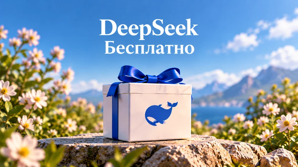 Подарочная коробка с символом DeepSeek — бесплатный доступ и лимиты