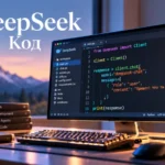 Экран с кодом DeepSeek — помощь в программировании