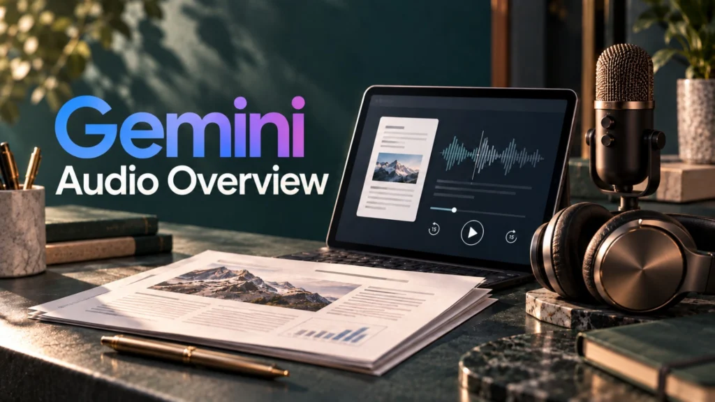 Audio Overview в Gemini — создание аудиоподкаста