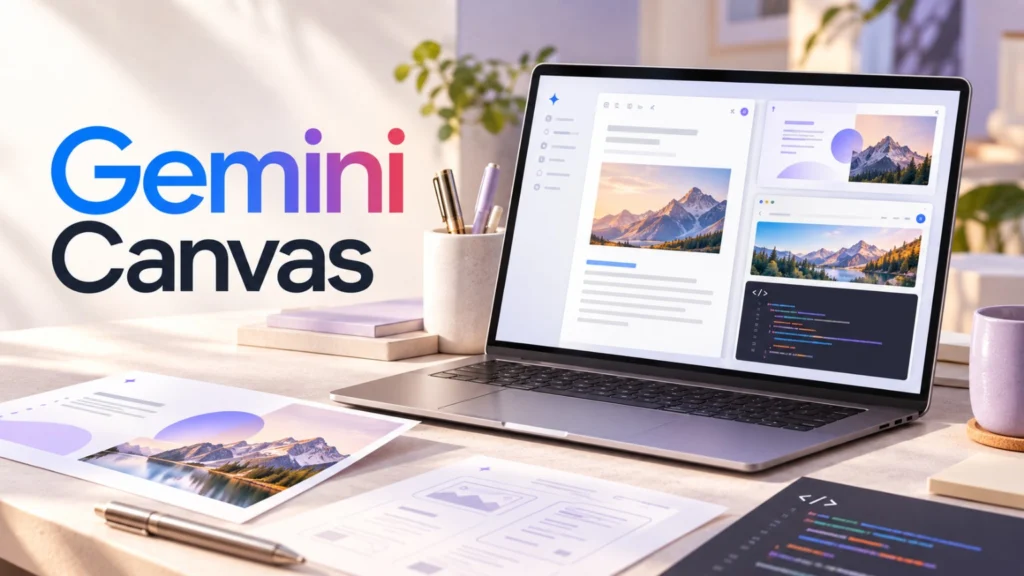 Gemini Canvas — документы, презентации, сайты и приложения