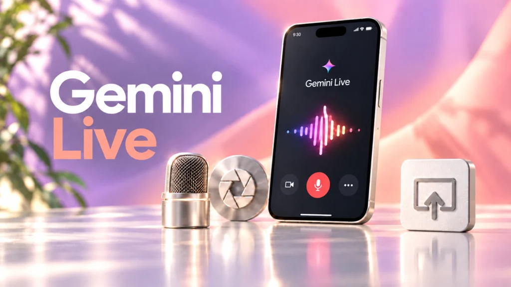 Gemini Live — голос, камера и демонстрация экрана