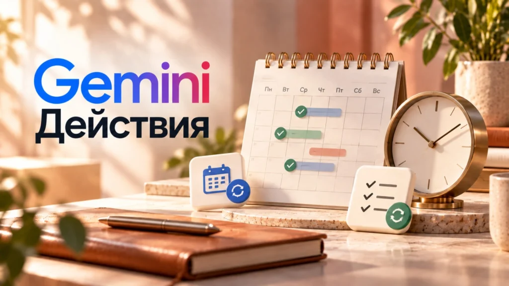Запланированные действия в Gemini
