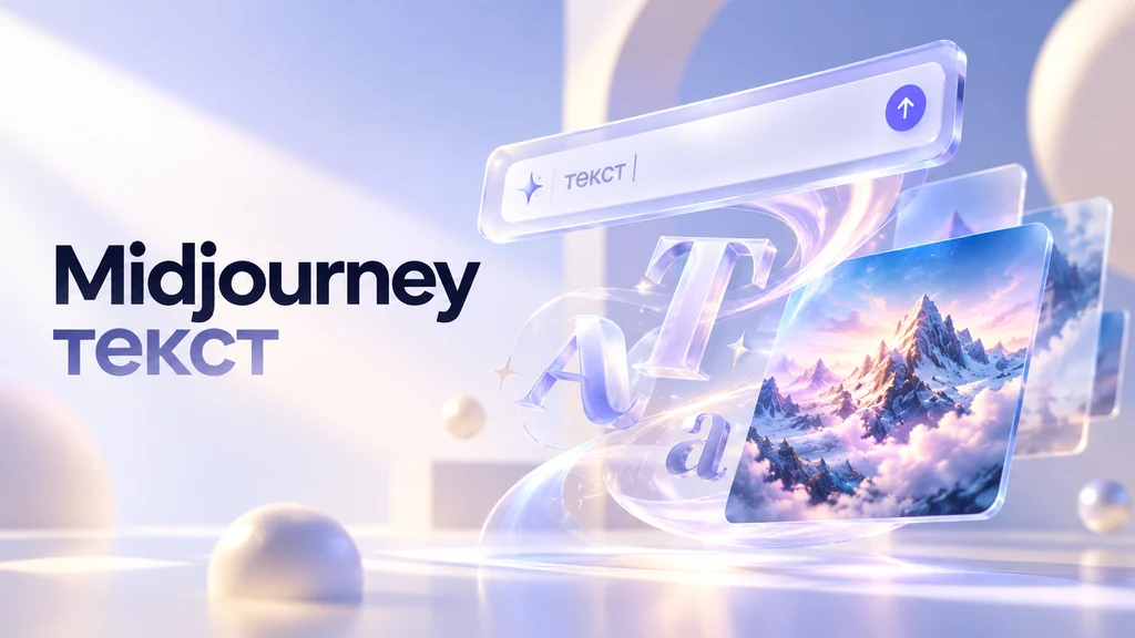 Как добавить текст на изображение в Midjourney