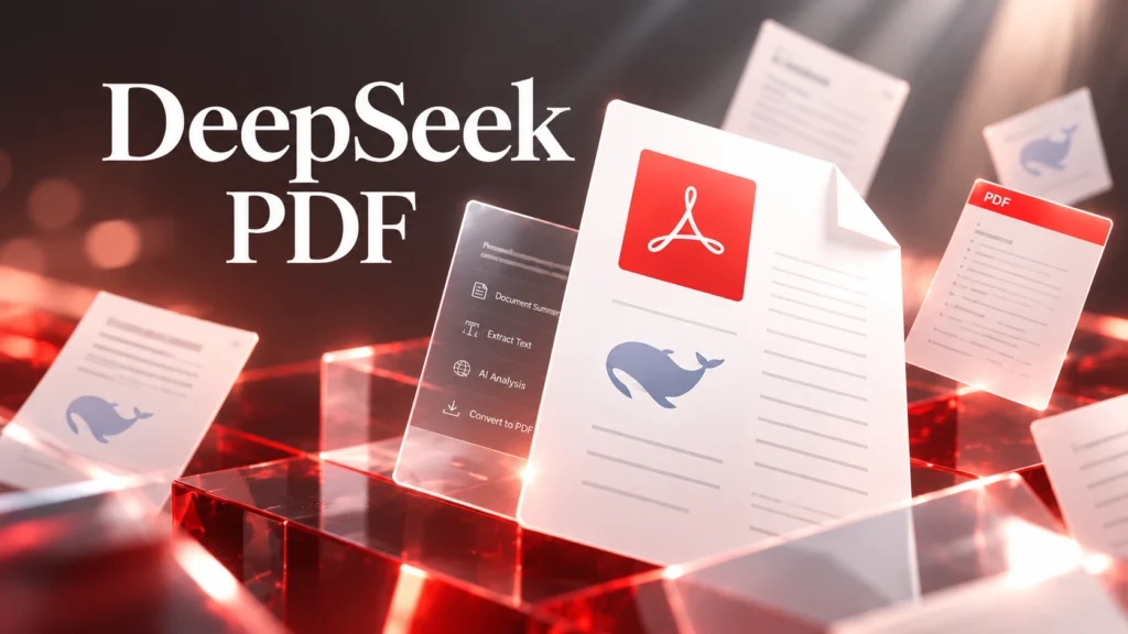 Документы PDF и логотип DeepSeek — работа с файлами