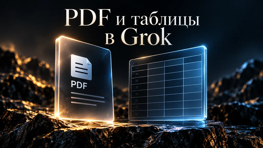 PDF, документы и таблицы в Grok