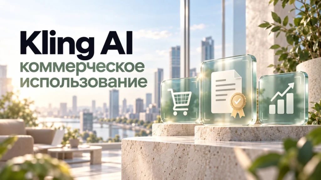 Коммерческое использование Kling AI для YouTube, рекламы и проектов