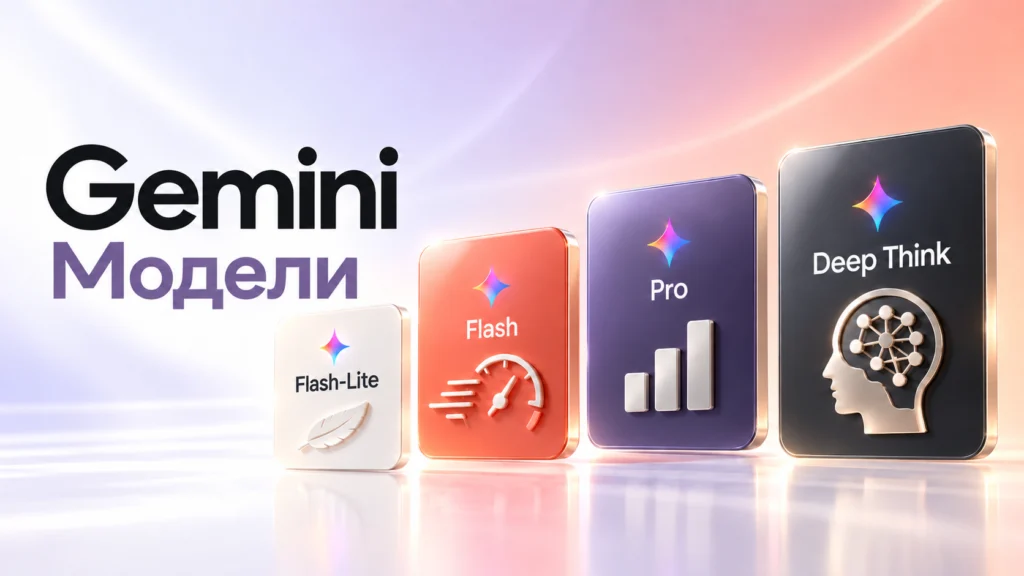 Модели Gemini — Flash-Lite, Flash, Pro и Deep Think