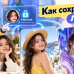 Лицо одной девушки сохраняется на фотографиях с разными одеждой, фоном и позами в Nano Banana
